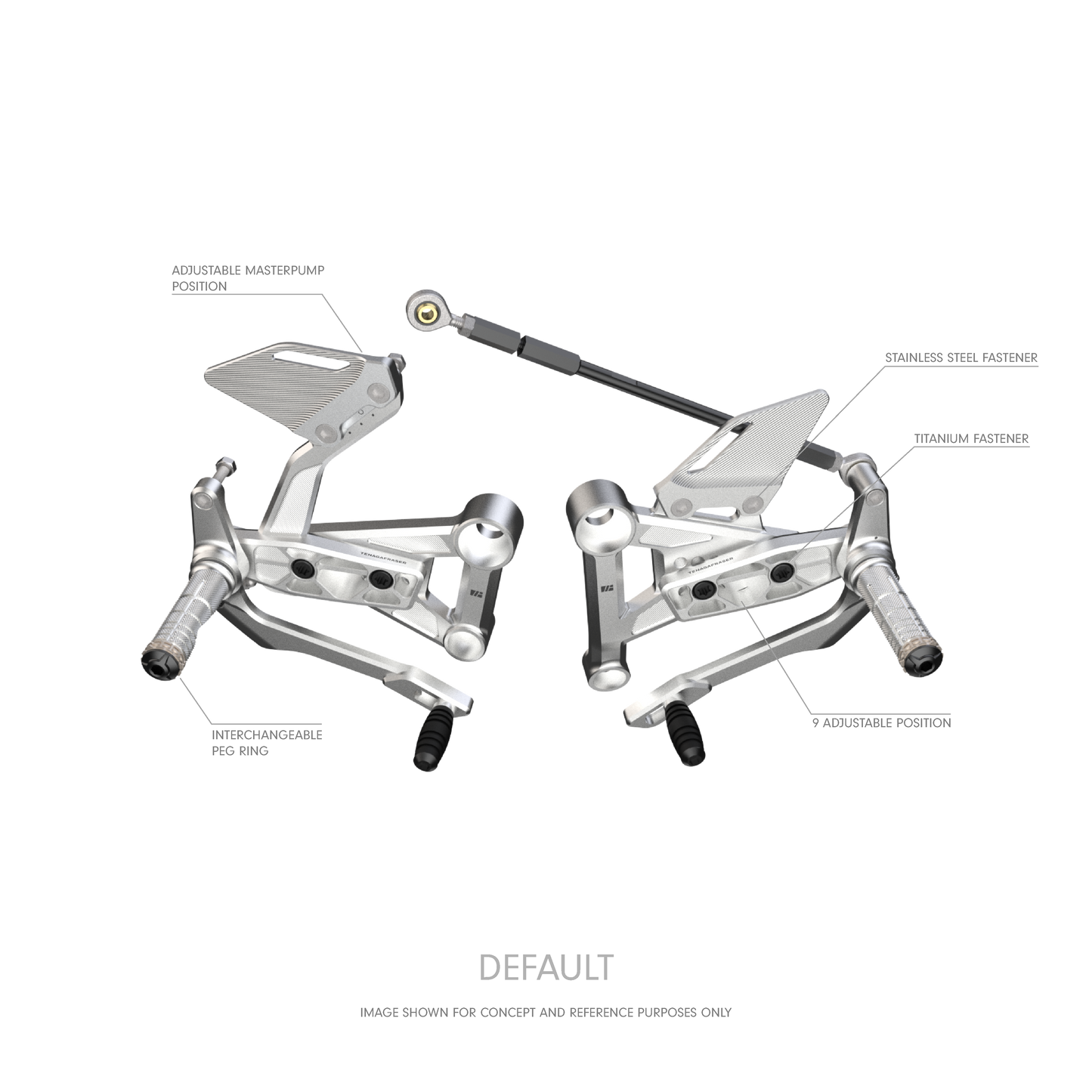 KEKISI Rearsets for Husqvarna Svartpilen / Vitpilen 801