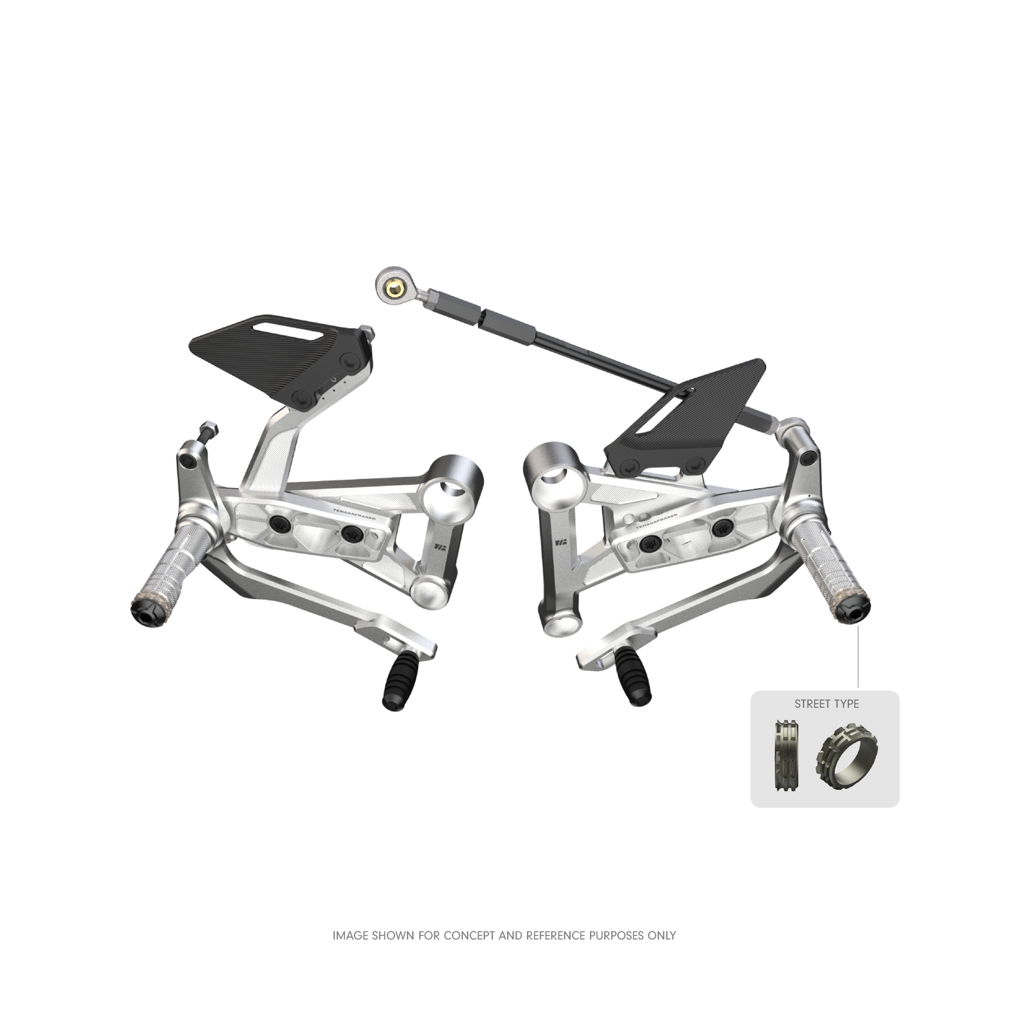KEKISI Rearsets for Husqvarna Svartpilen / Vitpilen 801