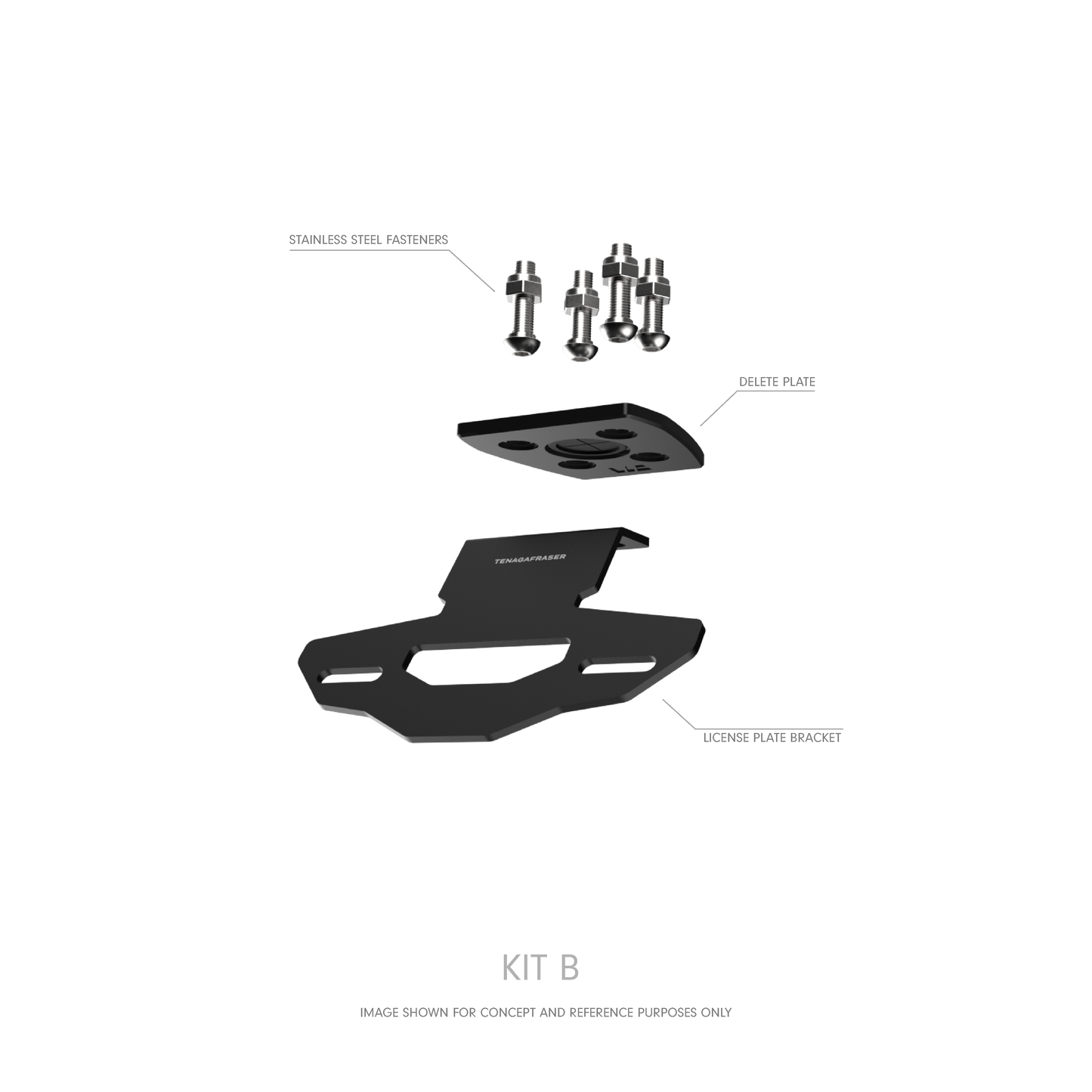 HENDAP Tail Tidy Kit for Kawasaki Ninja ZX-25R / ZX-4R (2020-)