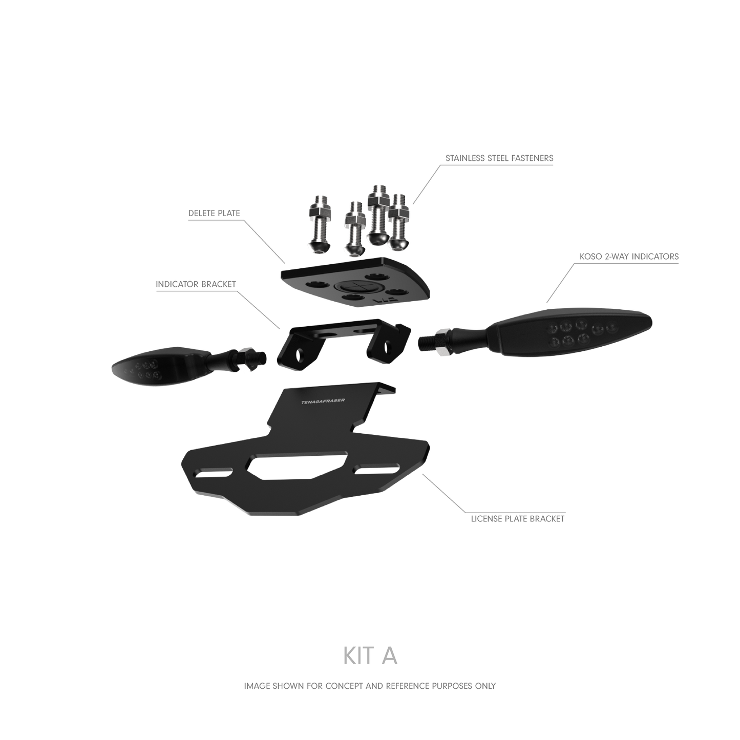 HENDAP Tail Tidy Kit for Kawasaki Ninja ZX-25R / ZX-4R (2020-)