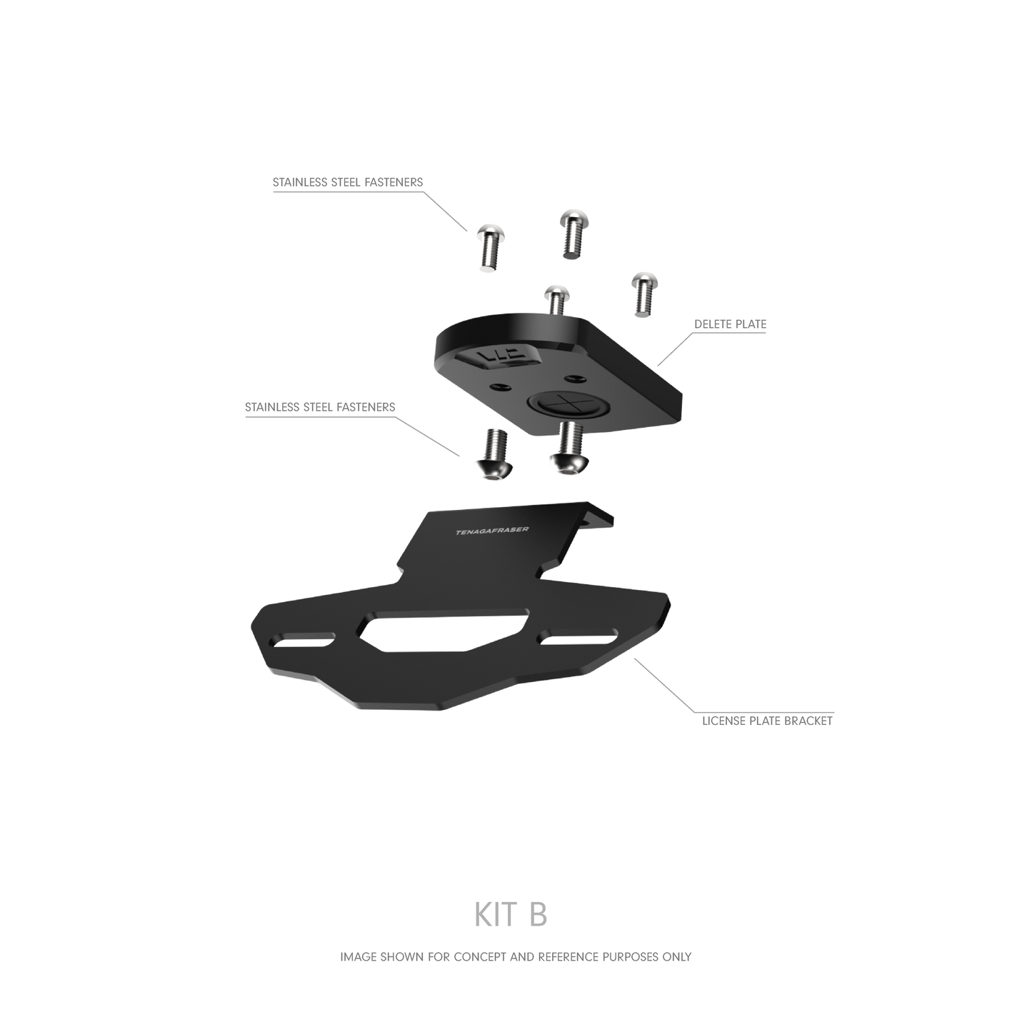 HENDAP Tail Tidy Kit for Kawasaki Ninja ZX-6R (2019-)