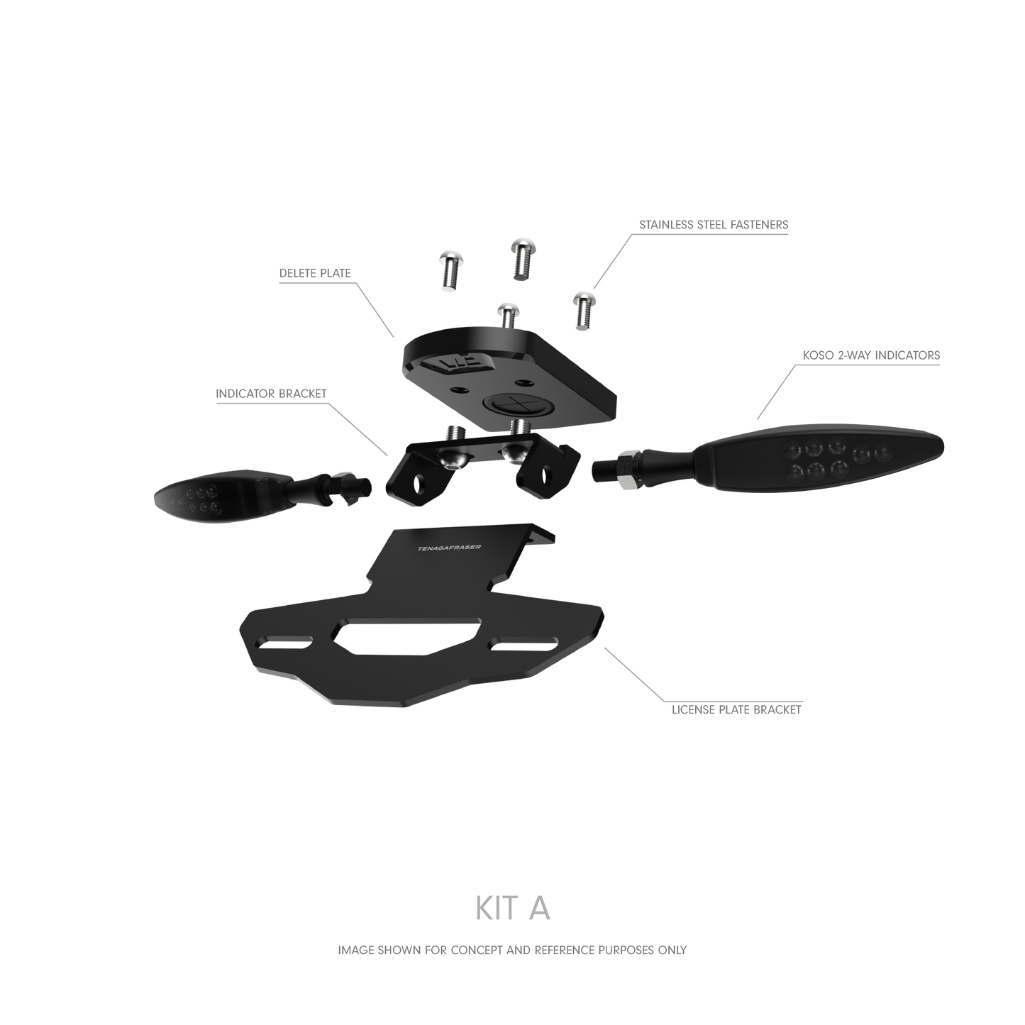 HENDAP Tail Tidy Kit for Kawasaki Ninja ZX-6R (2019-)