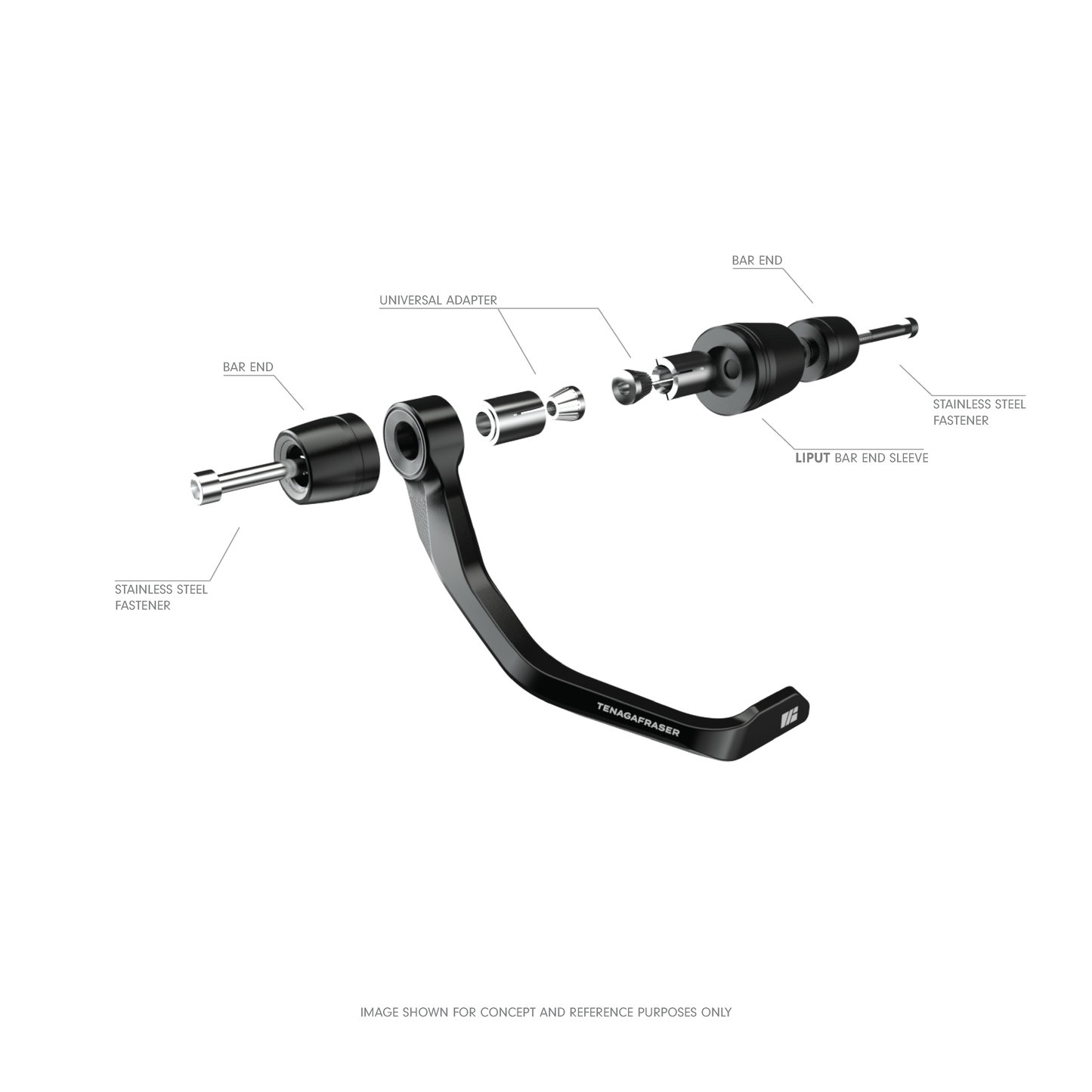 KERAMBIT Lever Guard Kawasaki