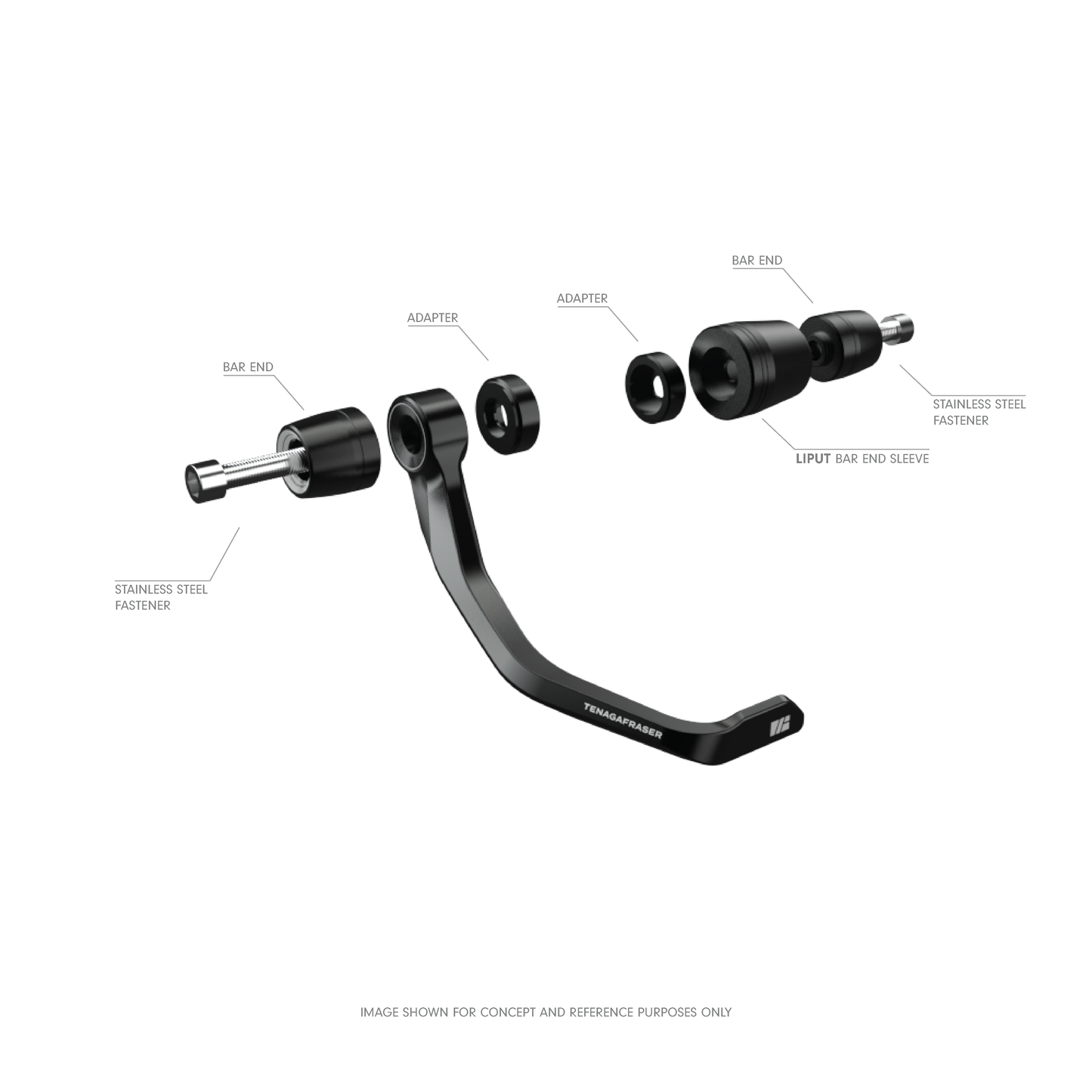 KERAMBIT Lever Guard Kawasaki